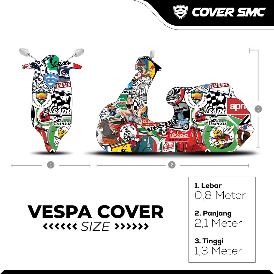 Cover Vespa Doodle (Limited Edition) 3