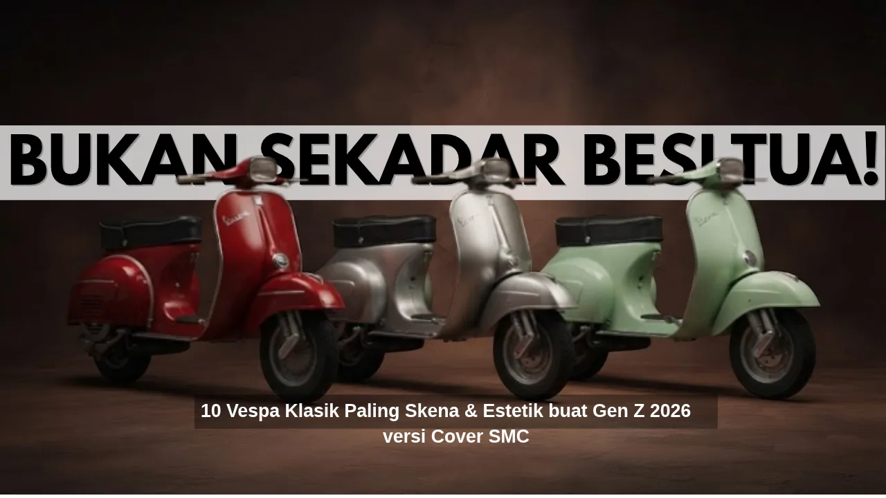 Bukan Sekadar Besi Tua: 10 Model Vespa Klasik Paling Skena, Estetik, dan Bernilai Tinggi Versi Cover SMC