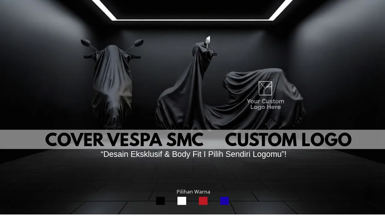 Tampil Beda dan Berkarakter: Cover Motor Custom Logo dari Cover SMC untuk Vespa Kesayangan