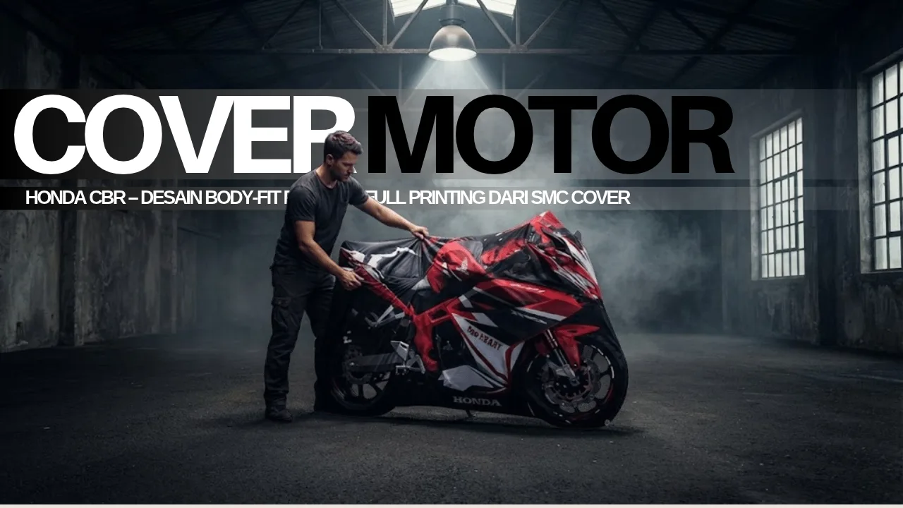 Proteksi Sporty & Presisi: Cover Motor Honda CBR Body-Fit Full Printing dari SMC Cover
