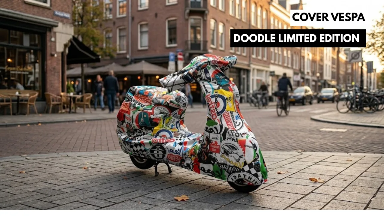 Tampil Beda dan Eksklusif dengan Cover Vespa Doodle Limited Edition!